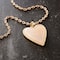 Gold & Rose Quartz Heart Pendant by Bead Landing™
